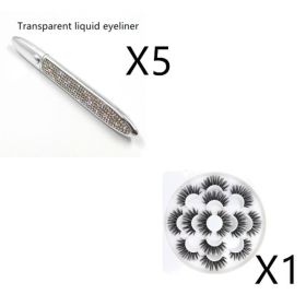 False Eyelashes Self-adhesive Eyeliner Multicolor (Option: Mix packing-Set3)